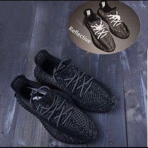 Black reflective Yeezy